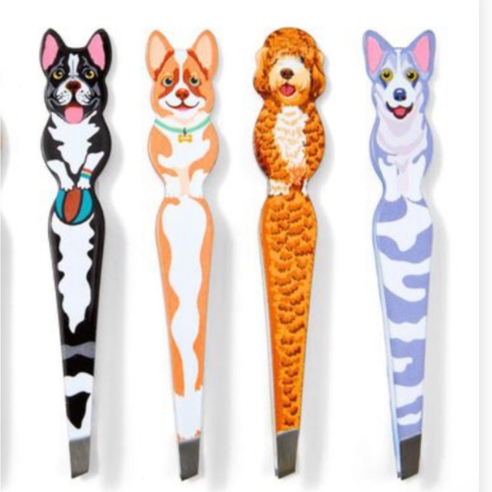 Beauty Secrets DOG theme tweezers Manicure Tool Metal CORGI French bulldog or ?